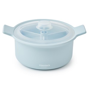 글라스락 베이비 멜로우 실리콘 찜기 1.4L, 베이비블루, 1개