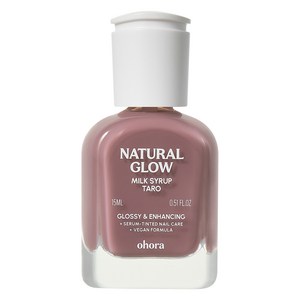 오호라 내추럴 글로우 밀크시럽 네일 강화제 타로, 15ml, 1개