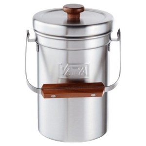 밧드야 304 올스텐 냄새차단 음식물쓰레기통 3L, 실버, 1개