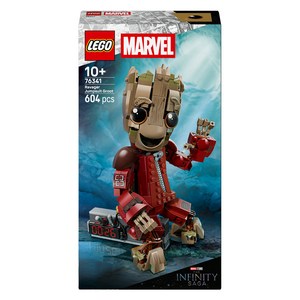 레고 슈퍼히어로 Marvel 래비저 점프수트 그루트 76341, 혼합색상, 1개