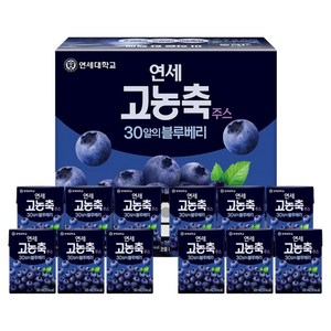 연세유업 고농축주스 30알의 블루베리, 12개, 120ml