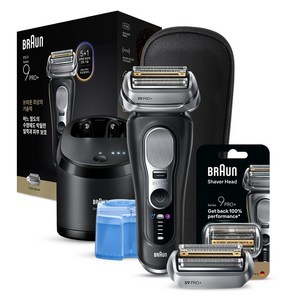 BRAUN 시리즈 9 PRO+ 울트라 씬 전기면도기, 블랙, 9660ccps