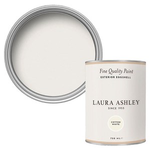 로라애슐리 실외용 에그쉘 페인트, Cotton White, 1개, 750ml