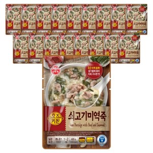 오즈키친 쇠고기미역죽, 420g, 18개