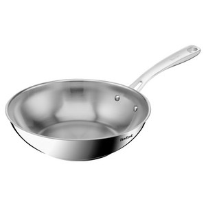 테팔 인덕션 스테인리스 스틸 퍼펙트 레지스트 볶음팬, 28cm, 1개