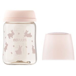 모윰 3세대 PPSU 올인원 노꼭지 젖병 래빗, 피치베이지, 1개, 170ml
