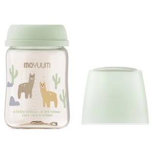 모윰 3세대 PPSU 올인원 노꼭지 젖병 라마, 그린, 1개, 170ml