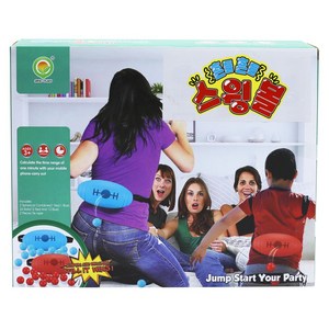 칭왠 흔들흔들 스윙볼 신체놀이 보드게임, 혼합색상, 1개