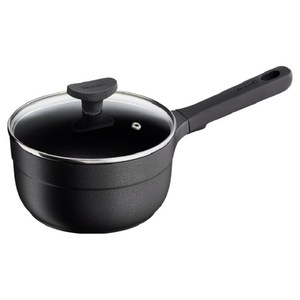 테팔 인덕션 티타늄 트라토리아 편수냄비, 18cm, 블랙, 1개