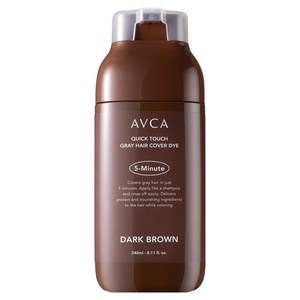 아브카 퀵 터치 5분 새치 커버 염모제 240ml, 다크브라운, 1개