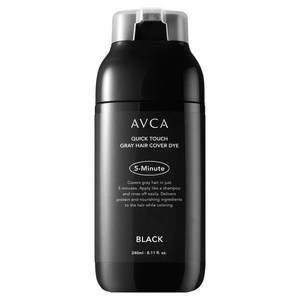 아브카 퀵 터치 5분 새치 커버 염모제 240ml, 블랙, 1개