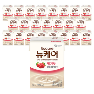 뉴케어 완전 균형영양식 딸기맛, 200ml, 24개