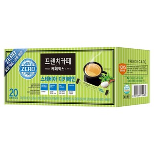 프렌치카페 스테비아 디카페인 커피믹스, 10.3g, 20개입, 1개