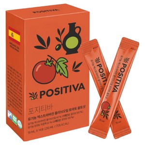 포지티바 유기농 올리브오일 토마토 올토샷 스틱 14p, 1개, 210ml