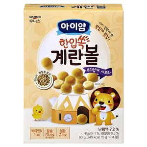 아이얌 일동후디스 한입쏙 계란볼, 1개, 60g, 계란맛