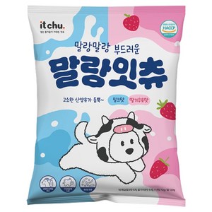 잇츄 강아지 말랑잇츄 부드러운 덴탈껌, 딸기우유맛, 120g, 1개