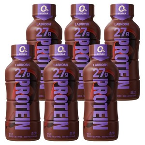 랩노쉬 프로틴 드링크 퍼펙트 초코, 6개, 350ml