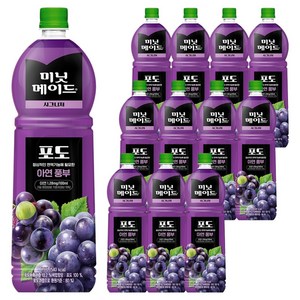 미닛메이드 시그니처 포도 주스, 1.5L, 12개