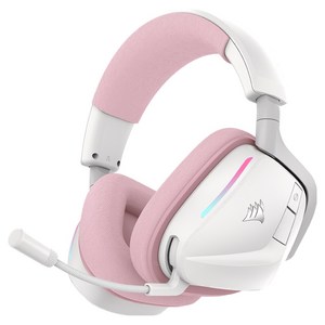 커세어 VOID v2 RGB 무선 게이밍 헤드셋, 베이비 핑크