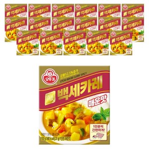 오뚜기 백세카레 고형 매운맛, 100g, 18개