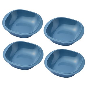 실리팟 실리콘 사각 플레이트 193 x 174 x 40 mm, 미드나잇블루, 4개, 플레이트(4P)