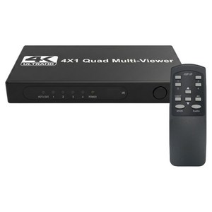 COMS HDMI 멀티뷰어 4K 30Hz 4:1 화면분할기 OU004, OU004-화면분할기, 1개