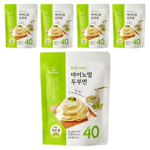 마이노멀 밀가루 ZERO 두부면, 180g, 5개