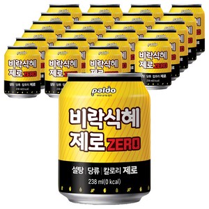 팔도 비락식혜 제로, 238ml, 24개