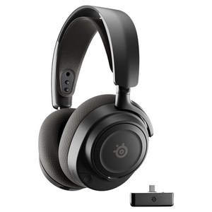 스틸시리즈 Arctis Nova 7X Gen 2 듀얼 무선 게이밍 헤드셋, 61758, BLACK