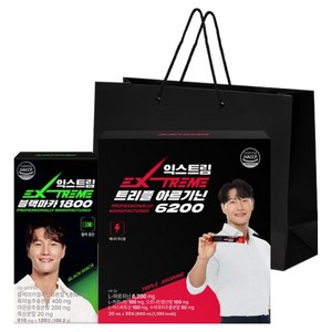 익스트림 트리플 아르기닌 6200 600ml + 블랙마카 1800 120정 패키지 세트 + 쇼핑백, 1세트