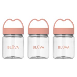 블루바 눈금표시 트라이탄 하트캡 다용도 미니 쉐이커, 핑크, 200ml, 3개