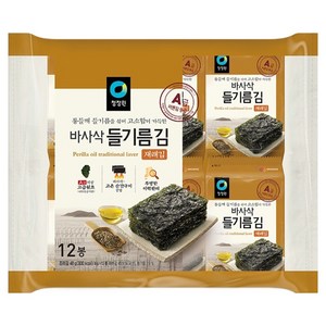 청정원 들기름바사삭김, 48g, 1개