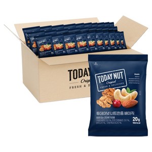 투데이넛 너트한줌 베이직, 20g, 80개