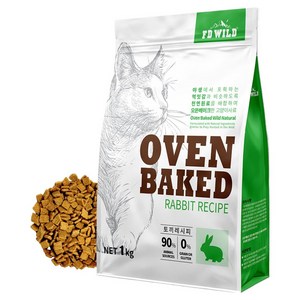 에프디와일드 고양이 오븐베이크 사료, 1kg, 1개, 토끼