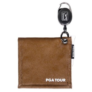 PGA TOUR 컴팩트 골프 릴 클리너 스포츠 타올, 브라운