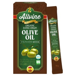 ALLVINE 유기농 엑스트라버진 올리브오일 스틱 14p, 140g, 1개