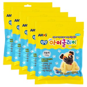 아모스 탱탱 아이클레이, 하늘색, 110g, 5개