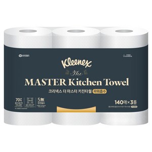 크리넥스 더 마스터 키친타월, 3롤, 1개