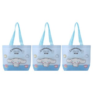 산리오 리유저블 부직포 타포린 여행가방, 시나모롤, 3개