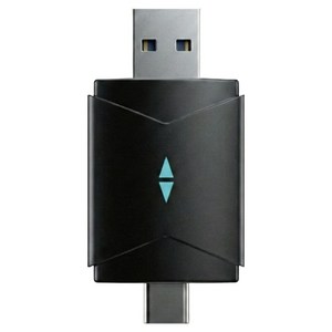 나비 무선 카플레이 안드로이드 오토 네비게이션 동글 USB C타입, 블랙, NV65-AAC1