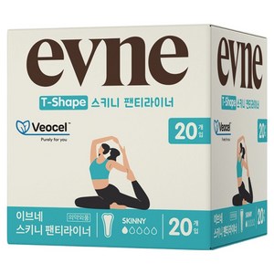 이브네 프리미엄 비오 스키니 팬티라이너, 1개, 20개입, 일반