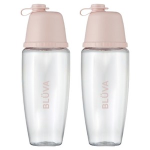 블루바눈금표시트라이탄와이드캡쉐이커, 파우더 핑크, 2개, 500ml
