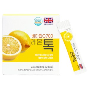 산마을 비타민C700 레몬톡 30p, 1개, 60g