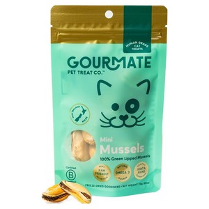 고메이트 고양이 동결건조 간식, 1개, 25g, 초록입홍합