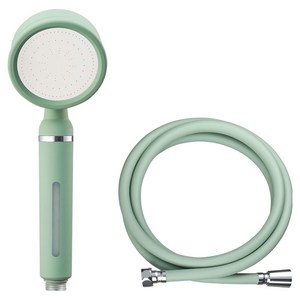 닥터워터 톤앤샤워 컬러 필터 샤워기+샤워호스 2m 세트, OLIVE GREEN, 1세트
