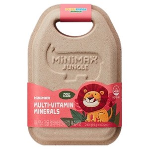 미니막스 정글 멀티비타민미네랄 복숭아맛 240g, 60정, 1개