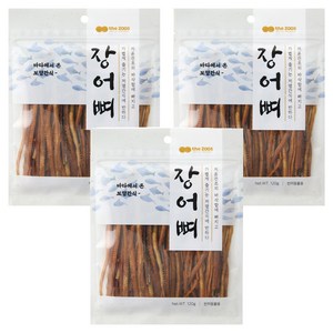 더주스 강아지 바다보양 간식, 3개, 120g, 장어뼈