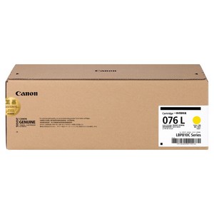 캐논 정품 Y 토너 카트리지 CRG-076L, 1개, Yellow