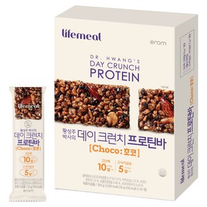 이롬 황성주 데이크런치 프로틴바 초코 10p, 350g, 1개