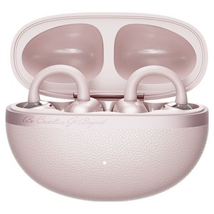 QCY 오픈형 블루투스 이어폰, QCY CT06 BlueTooth 6.0, 소프트 핑크 골드박스 특가